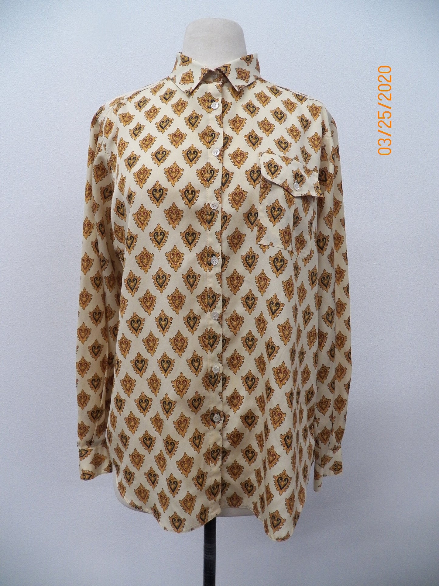 Woman graphic casual top polyester