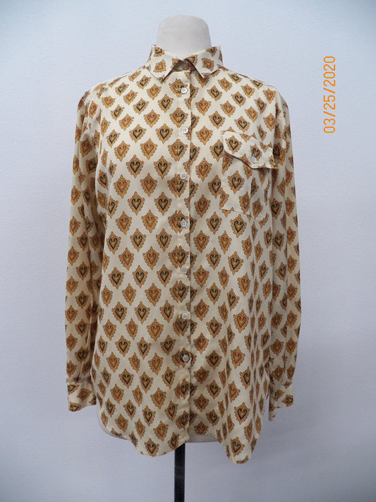 Woman graphic casual top polyester