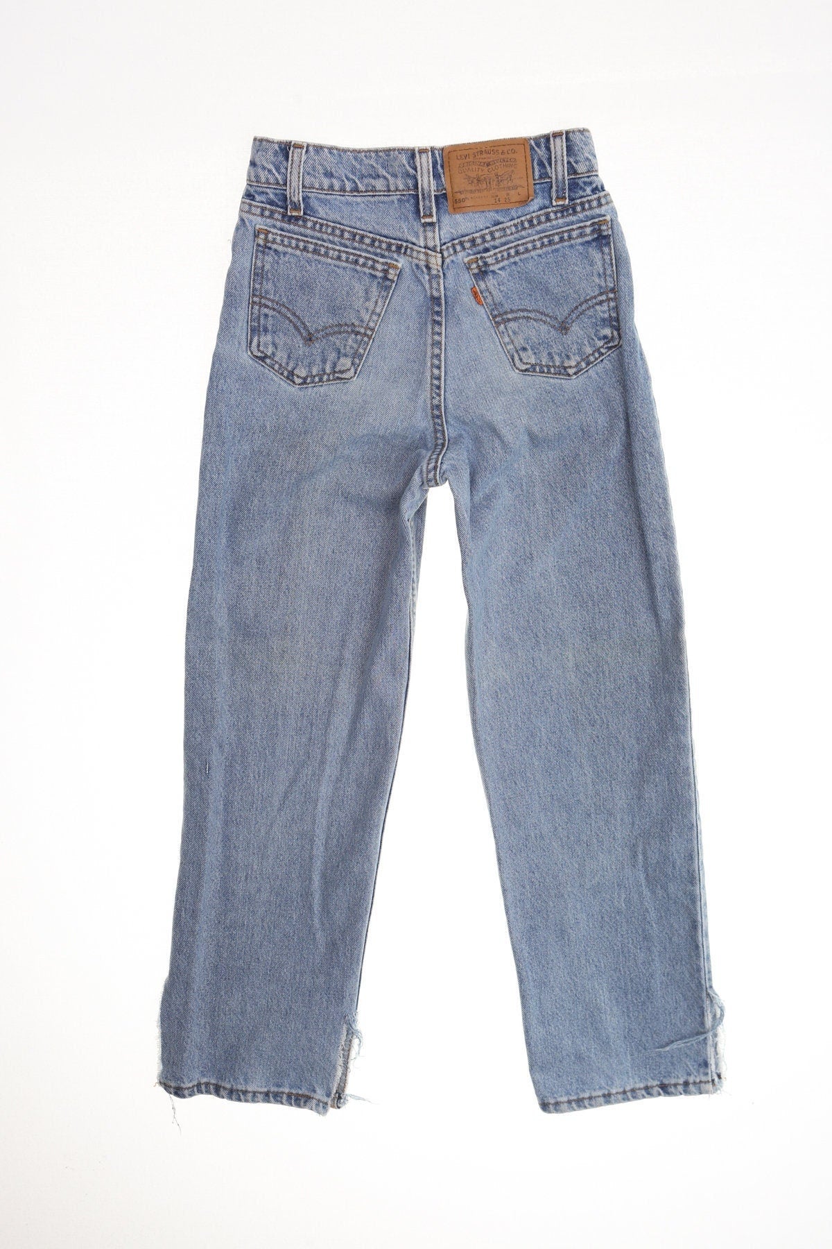 Vintage 550 levi's blue jeans denim pants made in usa relaxed slim 90's