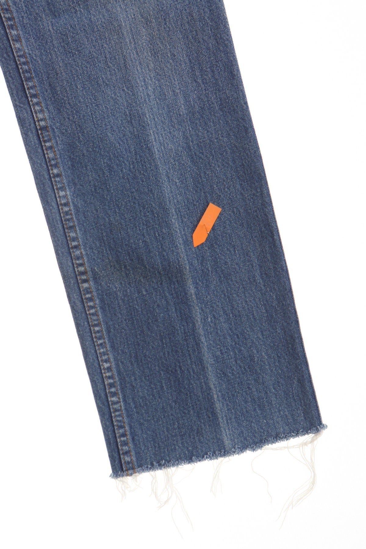 Vintage levi's high waist blue jeans denim pants women 90's 80's white tab zipper medium wash