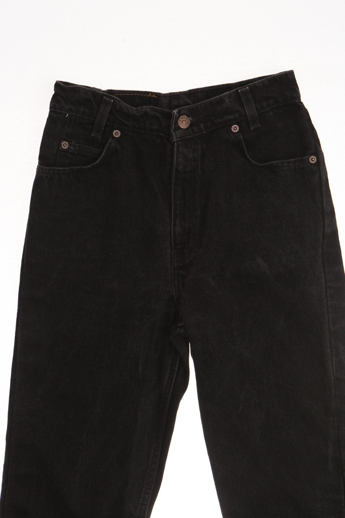 Vintage black high waist levi's jeans denim pants regular fit 16 size 90's y2k