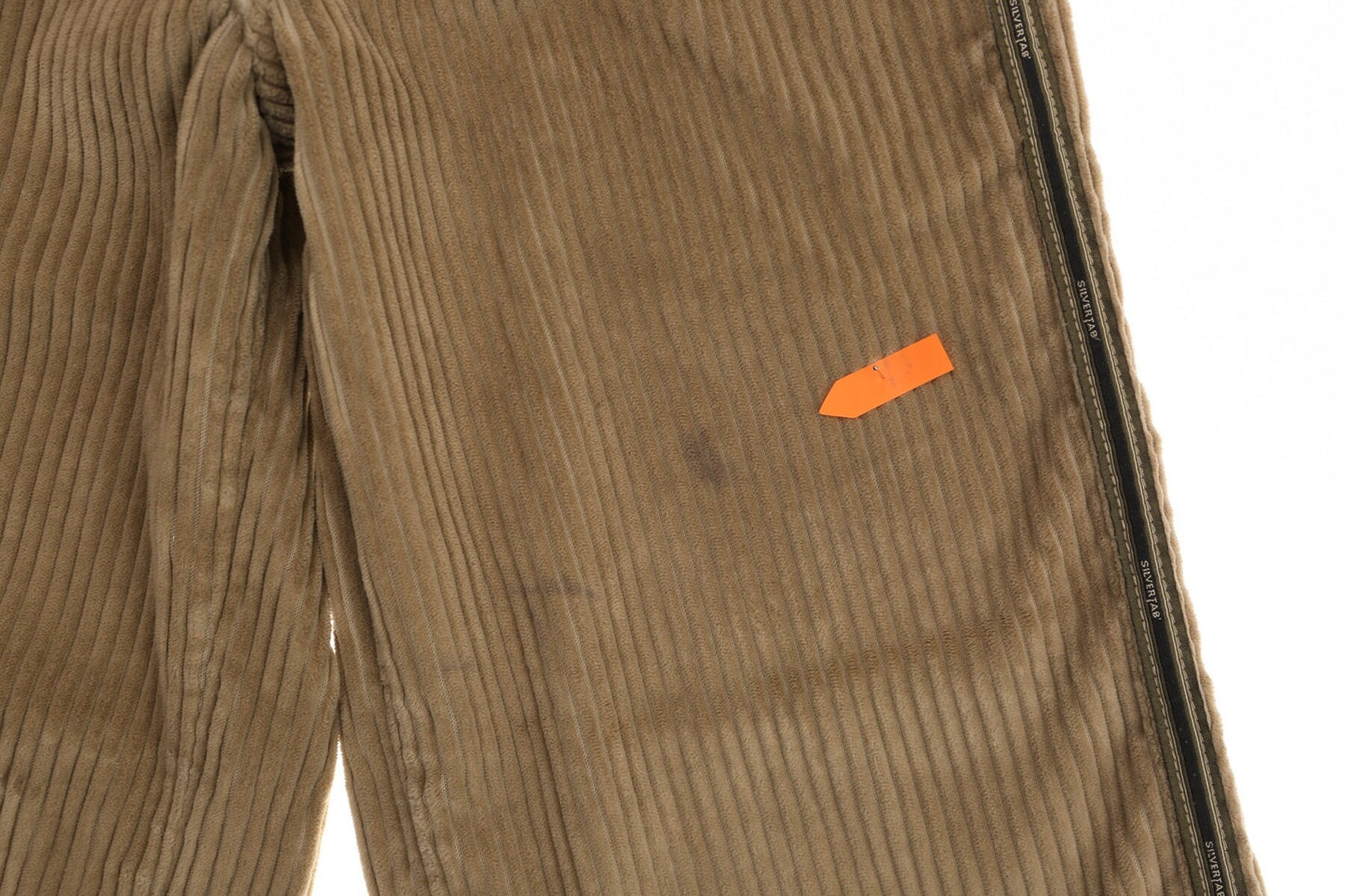 Levi's women corduroy beige high waist pants size s 10 y2k carpenter boxy square