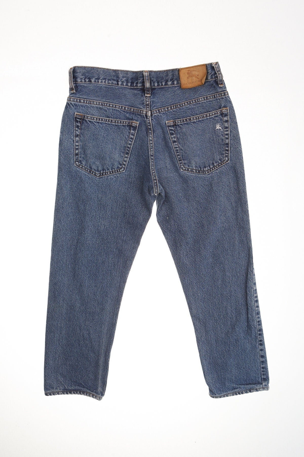 High waist blue jeans high rise denim women pants y2k