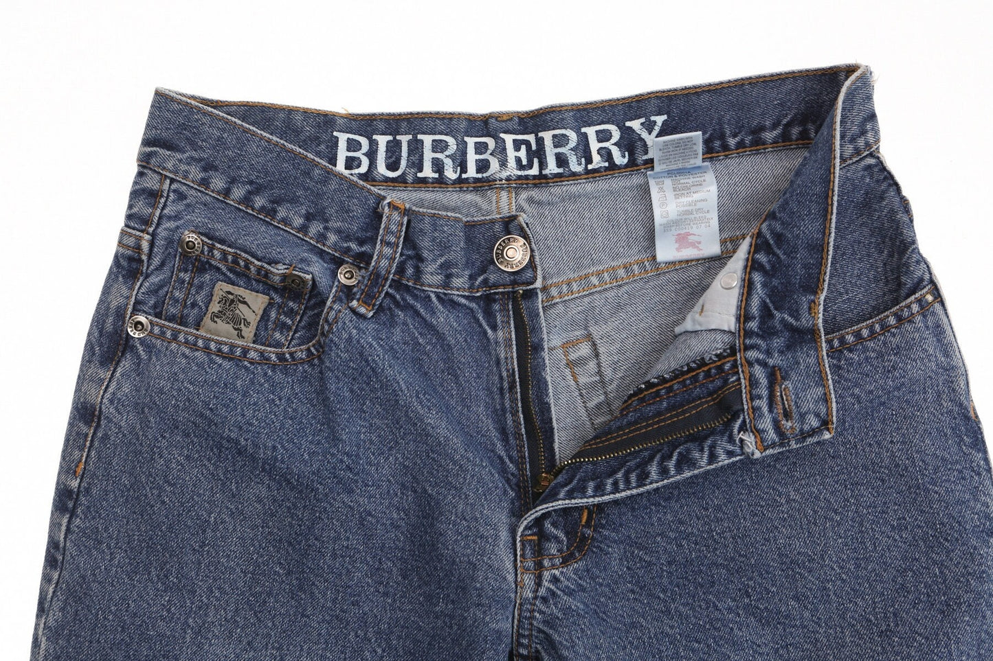 High waist blue jeans high rise denim women pants y2k