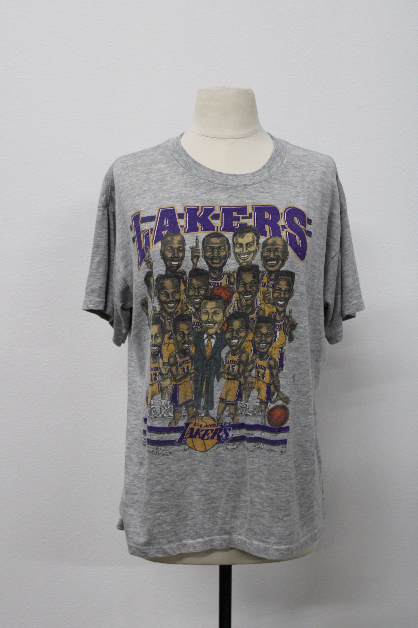 Lakers los angeles vintage t-shirt salem california lottery basketball hot shot nba 50 50 xl ｔシャツ ビンテージ