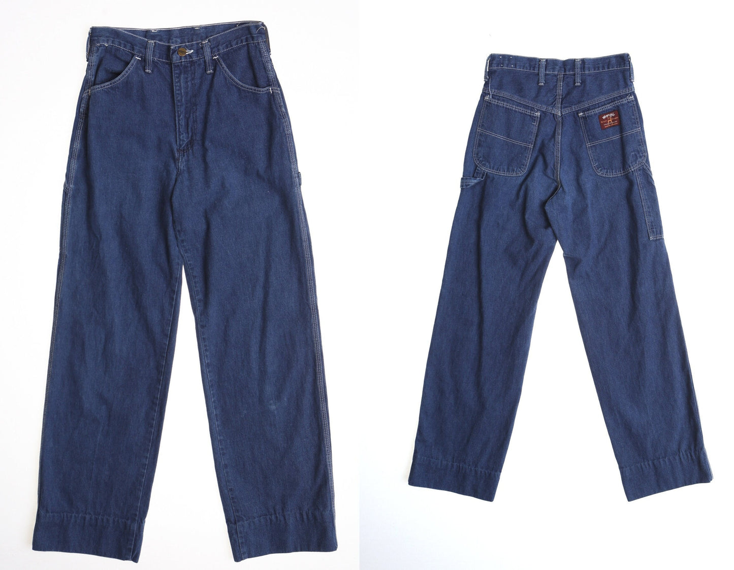 Vintage wrangler carpenter denim pants high waist y2k baggy work men utility cargo