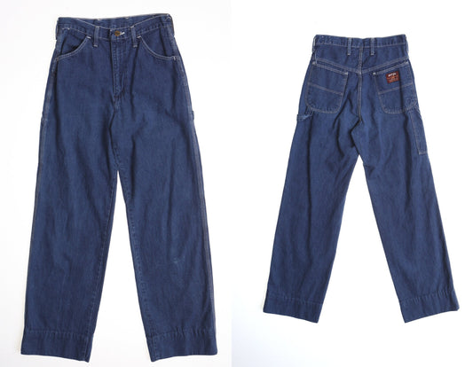 Vintage wrangler carpenter denim pants high waist y2k baggy work men utility cargo