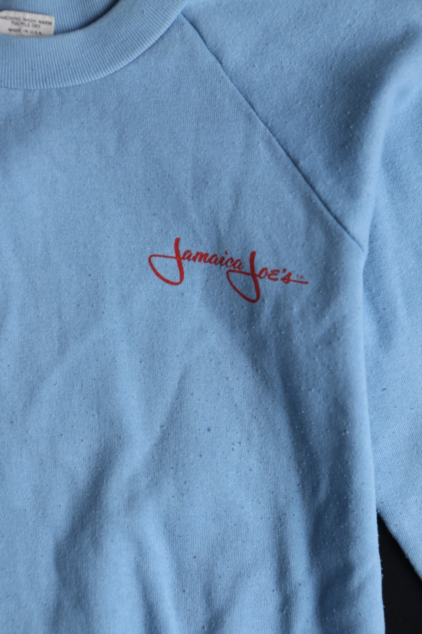 Sweatshirt vintage blue jamaica joe's rum graphic jungle