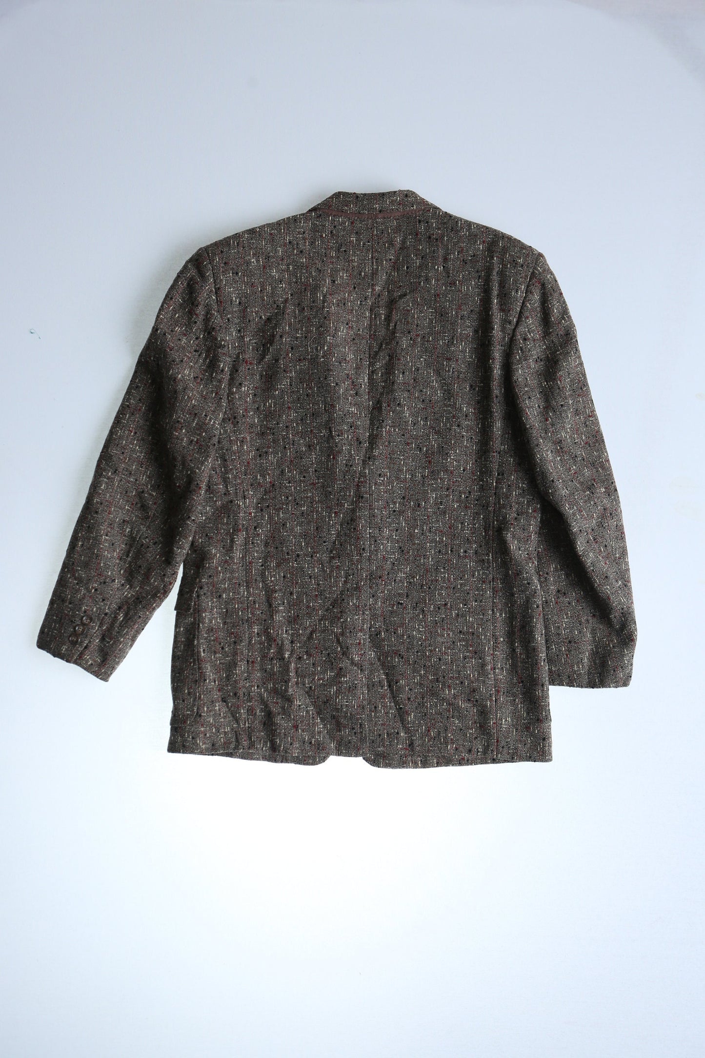 Vintage 1940's wool blazer jacket coat plaid men 40's casual brown