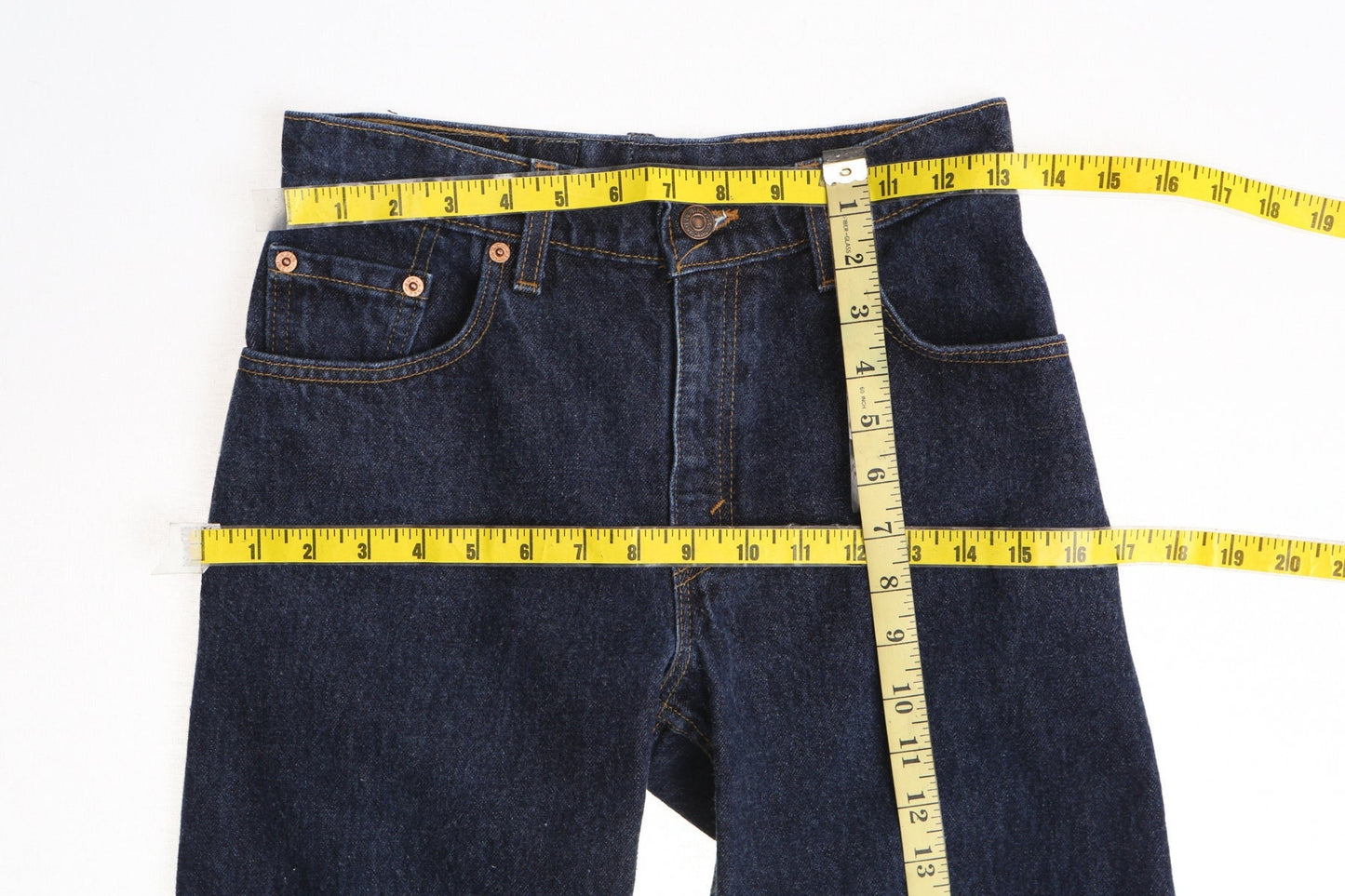 555 levi's vintage denim pants men jeans relaxed made in usa low rise dark wash