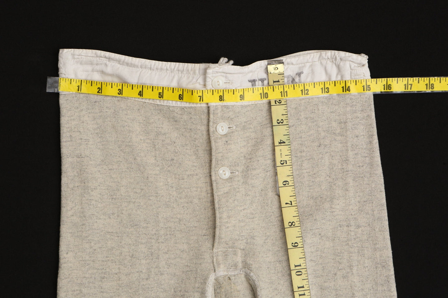 Vintage military thermal pants gray usn navy united states pajama sweatpants 60's