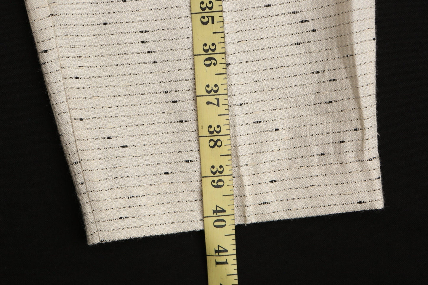 Vintage wome casual pants y2k 90's trousers white black high waist size 12 made in usa