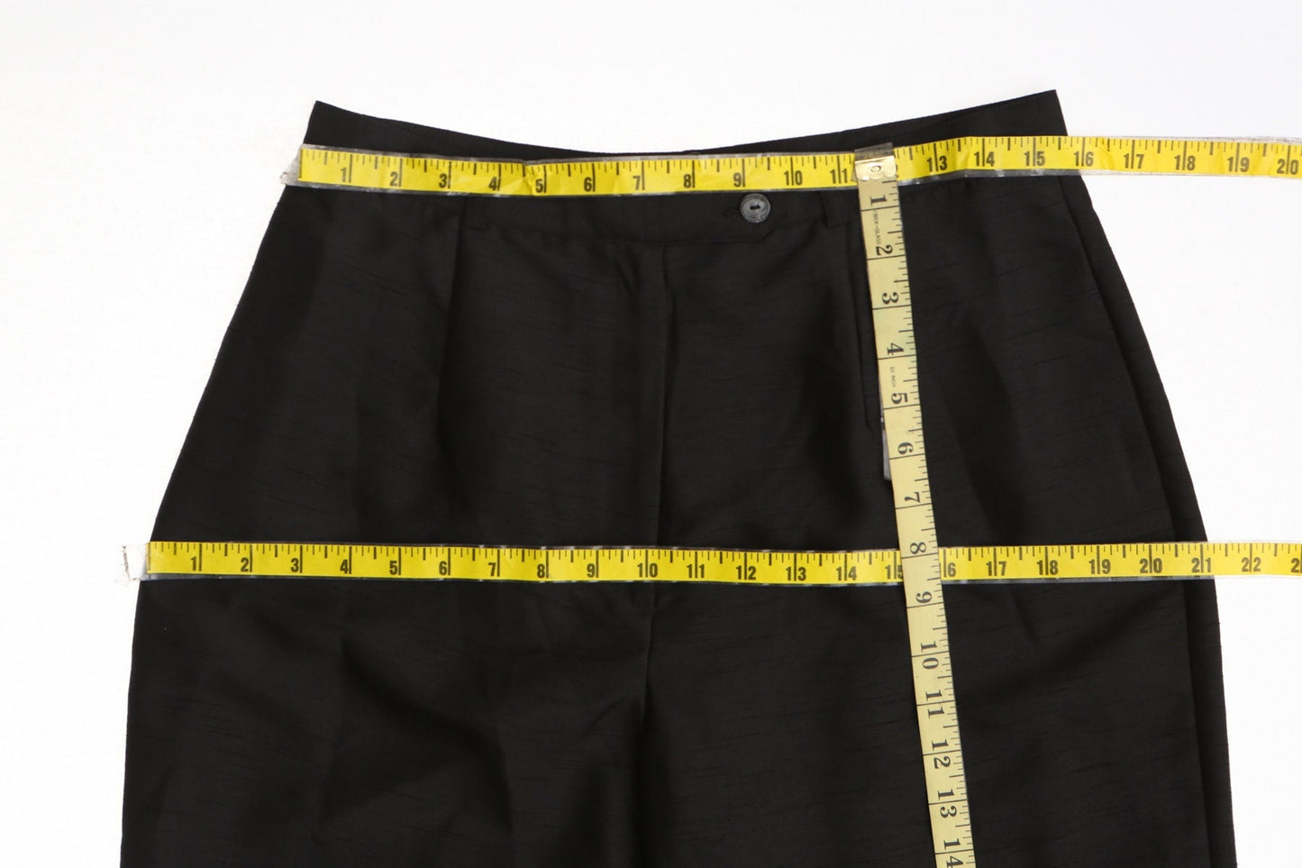 Vintage black women casual pants mergl feran couture 90's y2k high waist