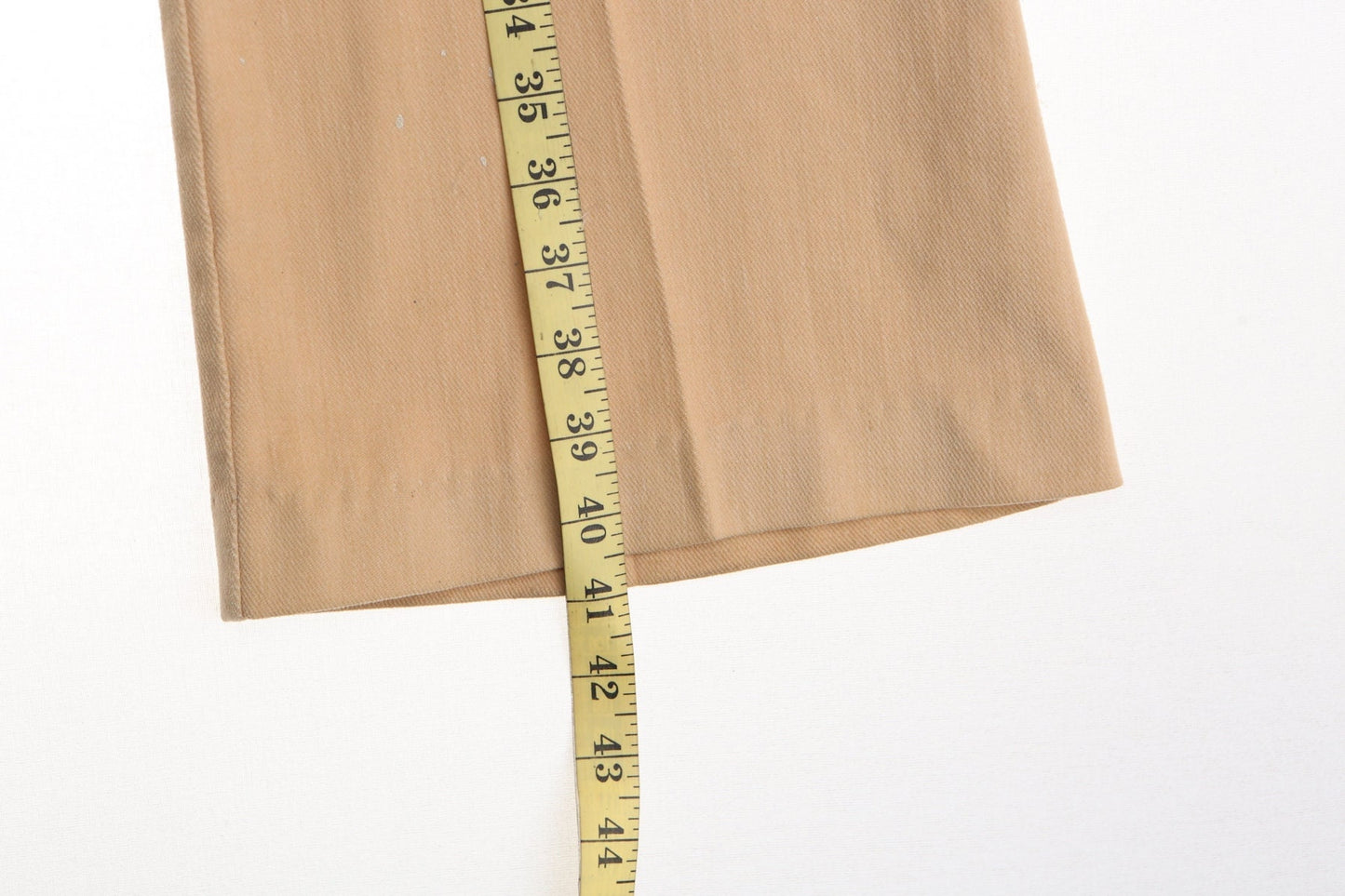 Vintage 70's bell bottom pants men beige waist 34 harris slacks