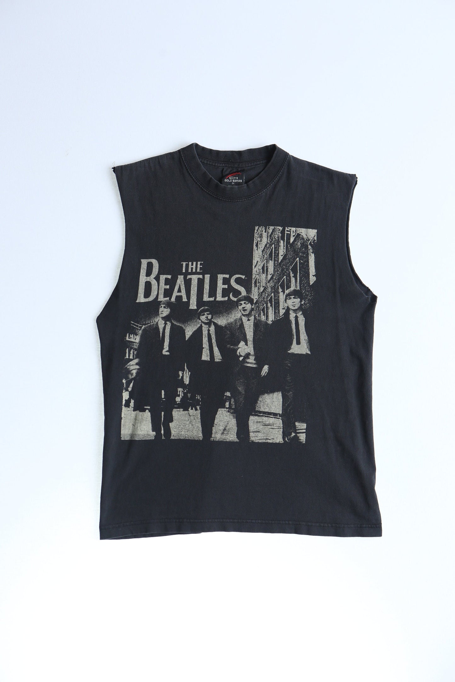 The beatles black t-shirt rock band music