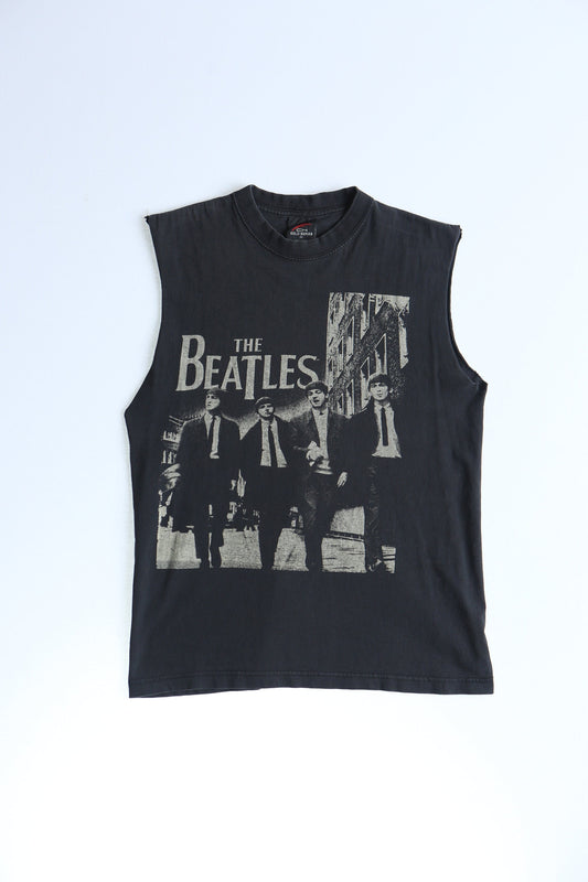 The beatles black t-shirt rock band music