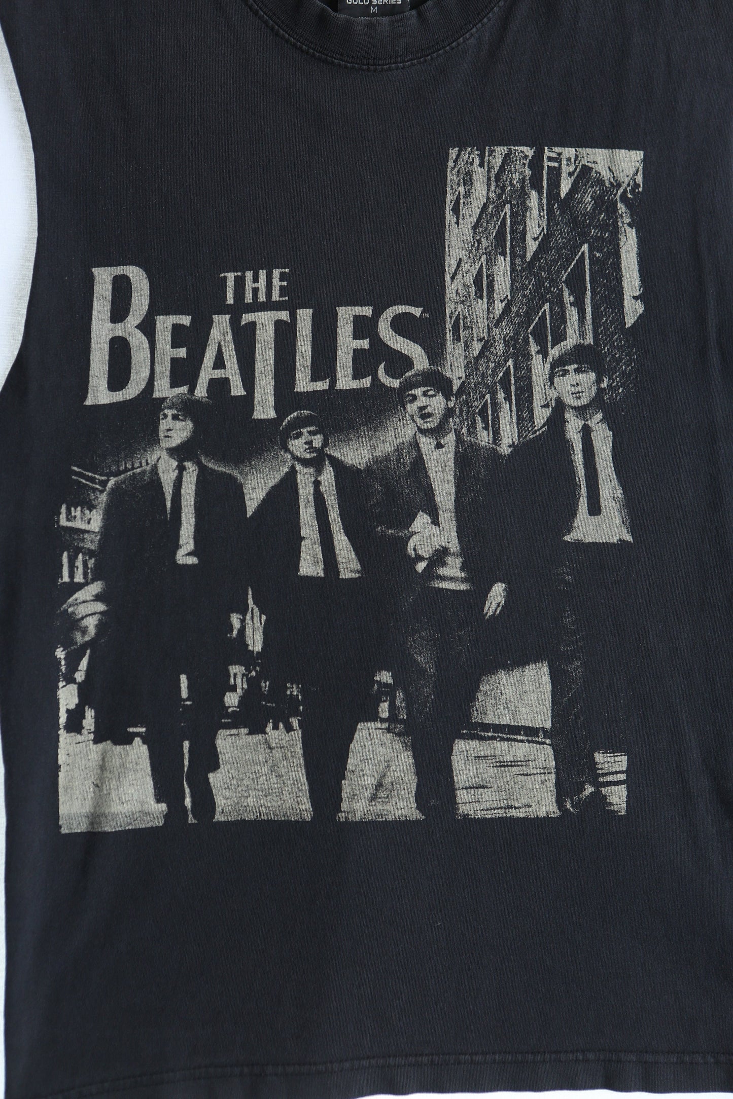 The beatles black t-shirt rock band music