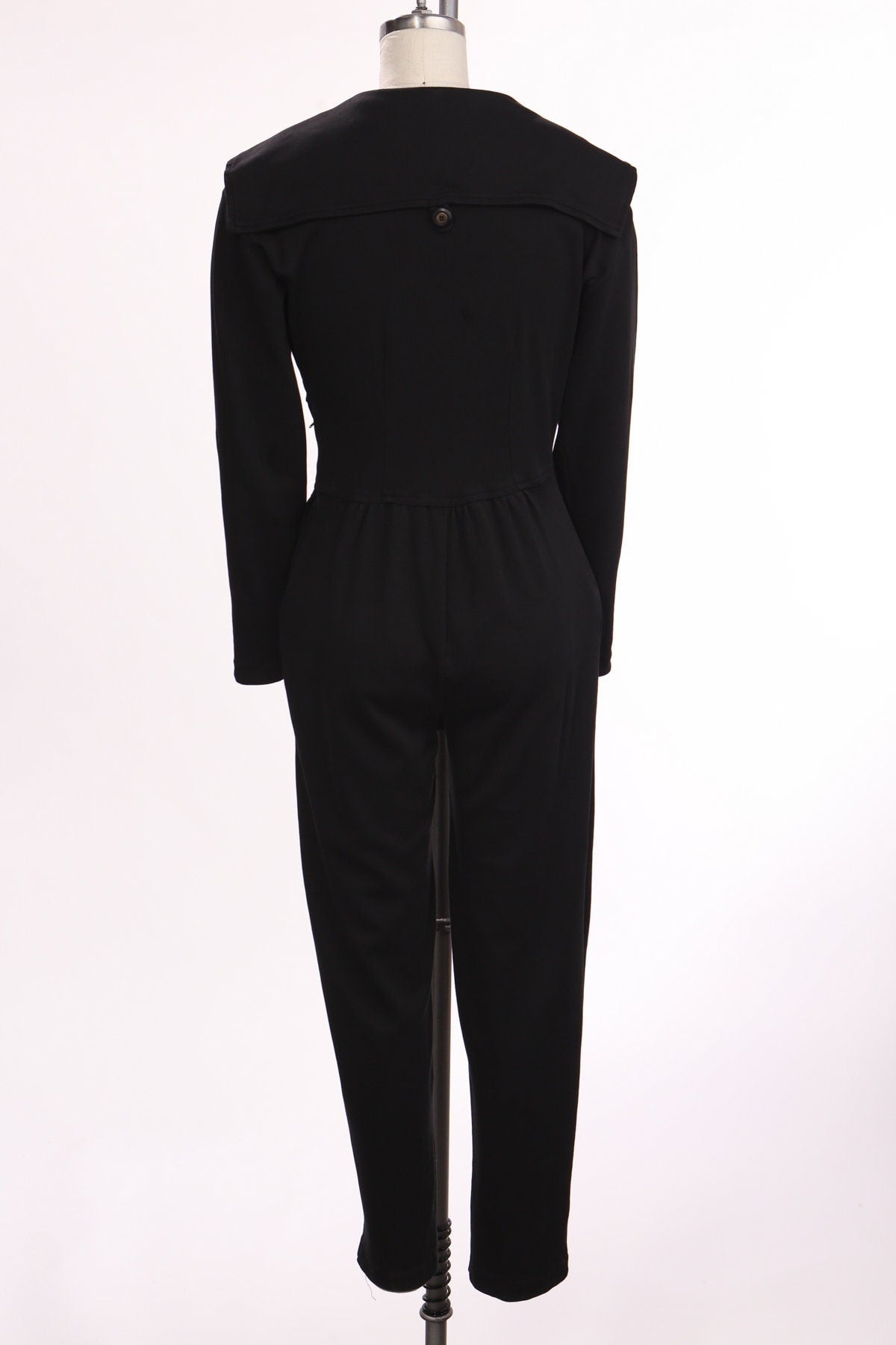 Vintage jumpsuit casual black women 90's y2k size medium ivy