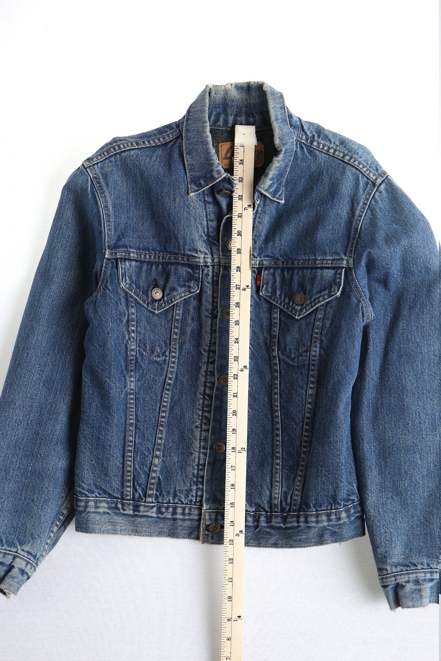 Levi's denim jacket vintage trucker big e medium wash 70's 60's men single stitch