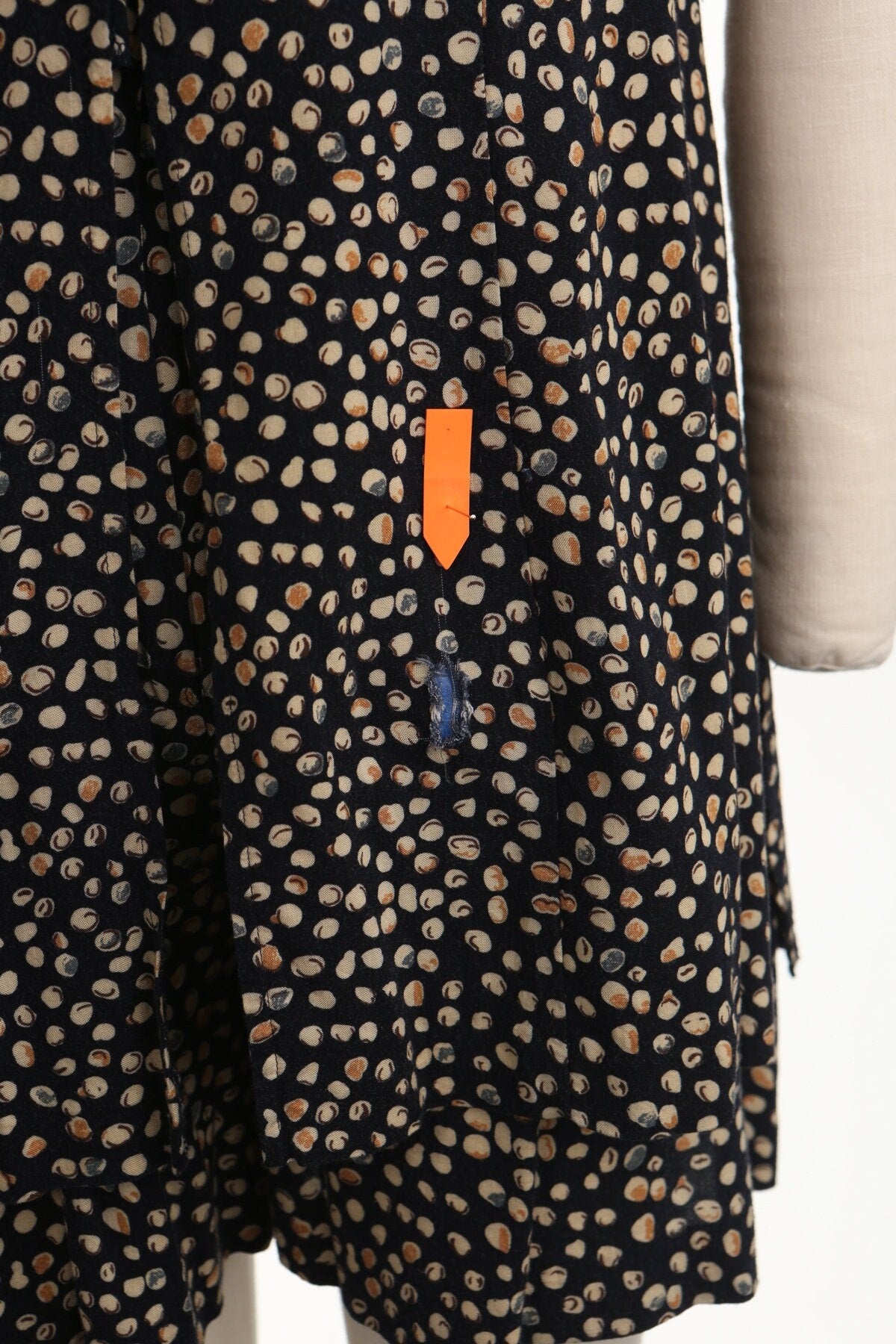 Vintage 90's rayon black short women summer button front closure