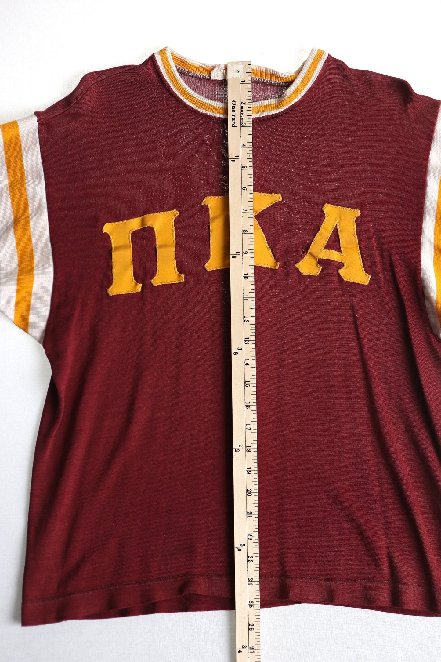 Vintage football jersey varisity t-shirt nka red 50's 60's