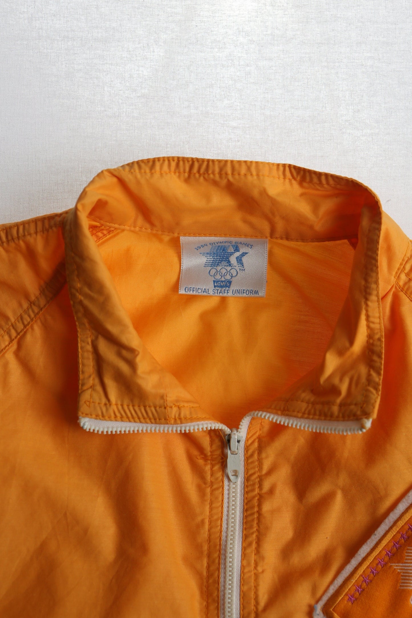 Levi's vintage nylon jacket yellow 1984 olympiad xxiii los angeles olympic games