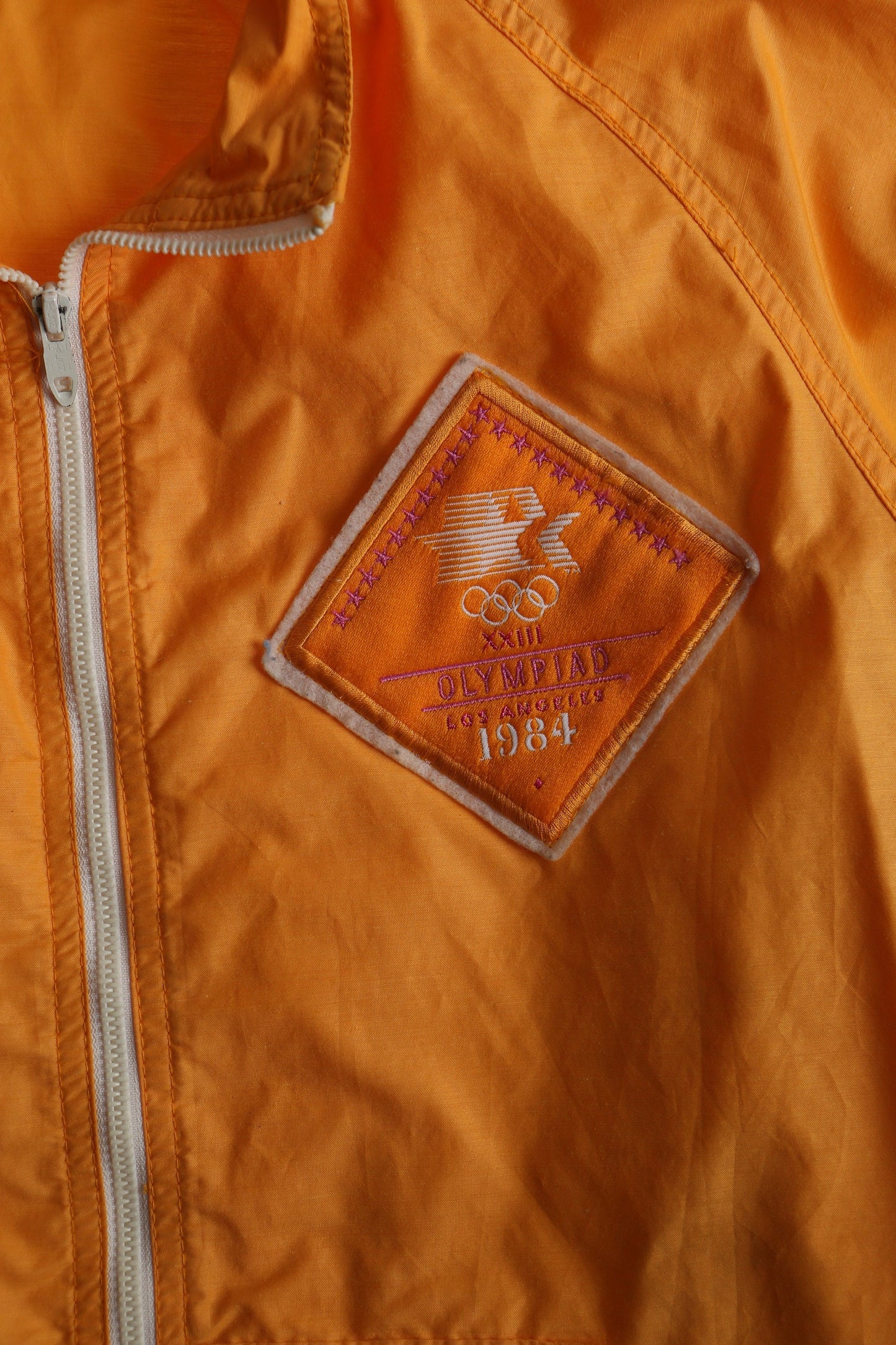 Levi's vintage nylon jacket yellow 1984 olympiad xxiii los angeles olympic games