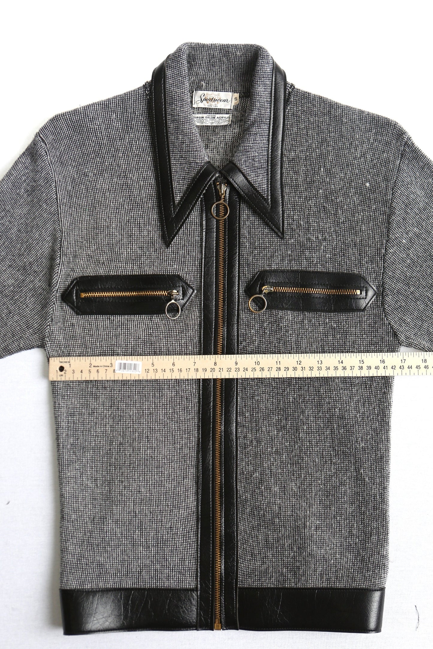 Men 60's jacket casual zipper vintage rockabilly 70's