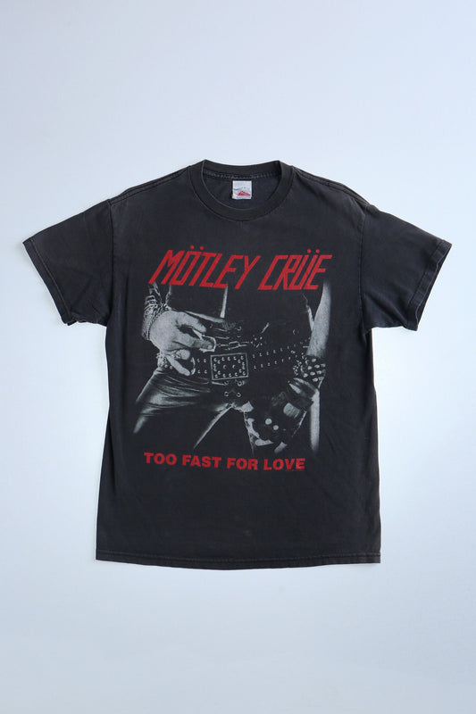 Motley crue vintage t-shirt too fast for love label tennessee river