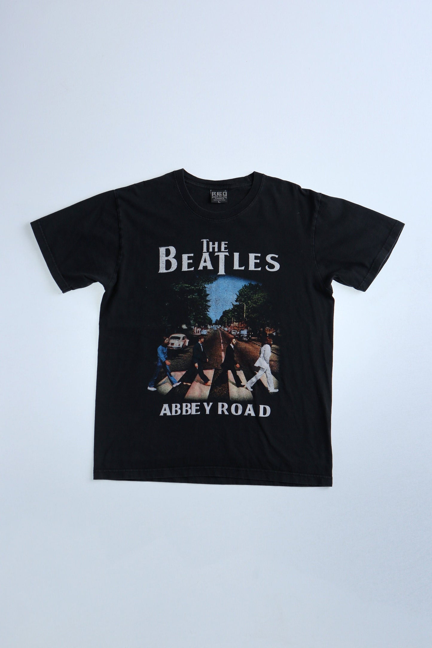 The beatles abbey road vintage t-shirt graphic black reo rock of the t-shirts label rare collectible unique