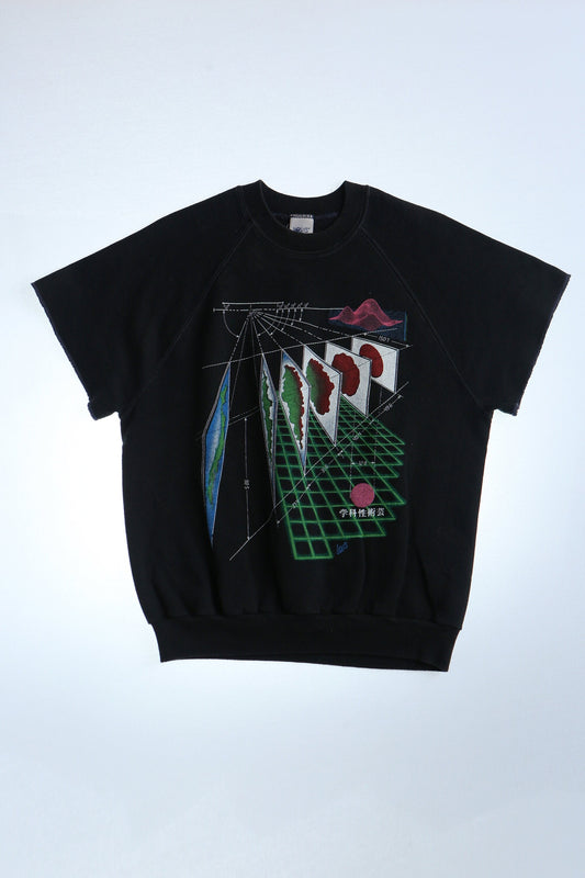 Japan flag levi's vintage graphic sweatshirt short sleeve geographic black 80's 90's