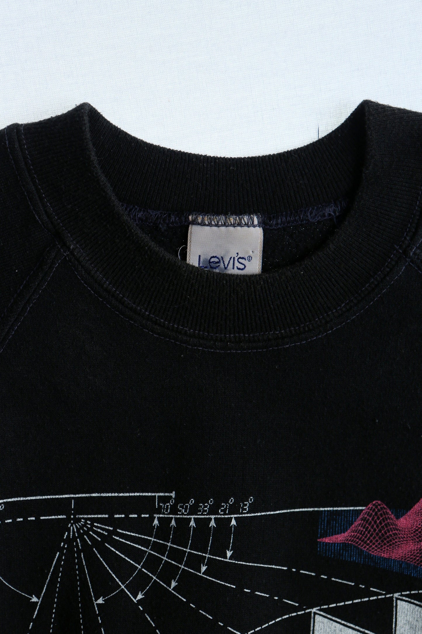 Japan flag levi's vintage graphic sweatshirt short sleeve geographic black 80's 90's