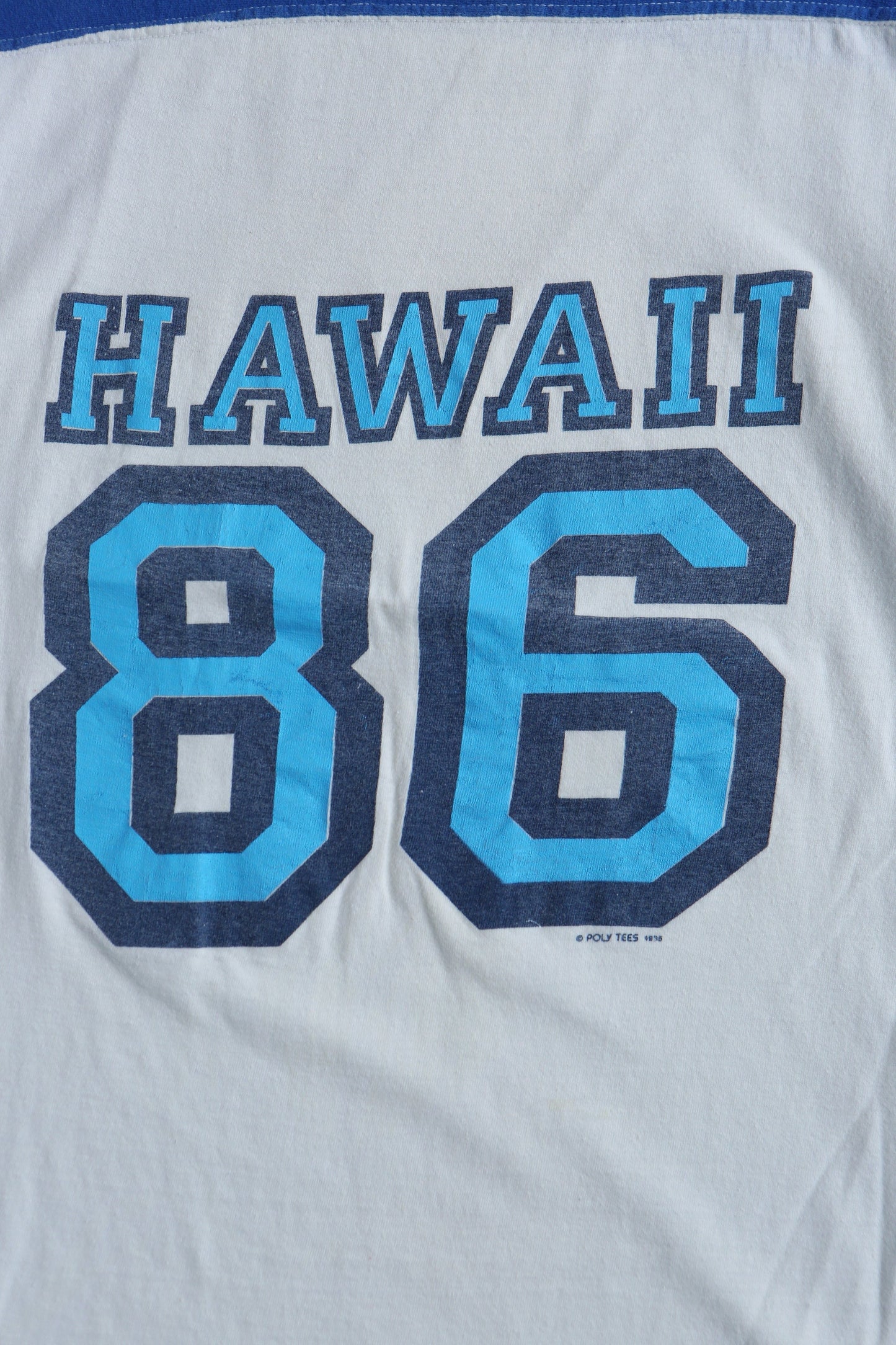 86 hawaiian vintage graphic t-shirt 70's surfing skating rollerskating hippie