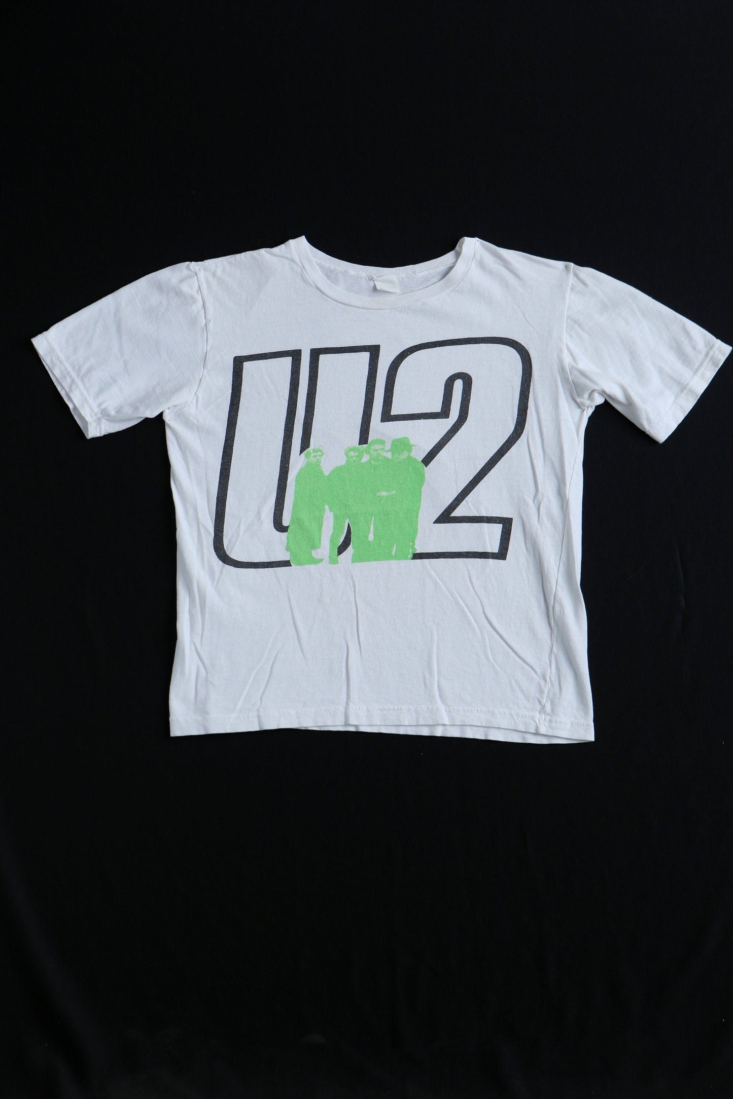 U2 rock band graphic t-shirt white vintage