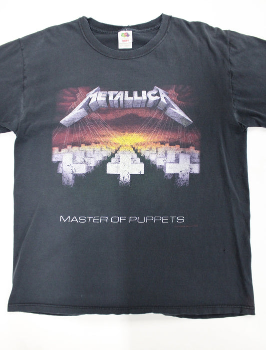Metallica master of puppets t-shirt black rock 2005 crosses cementary fruits of the loom