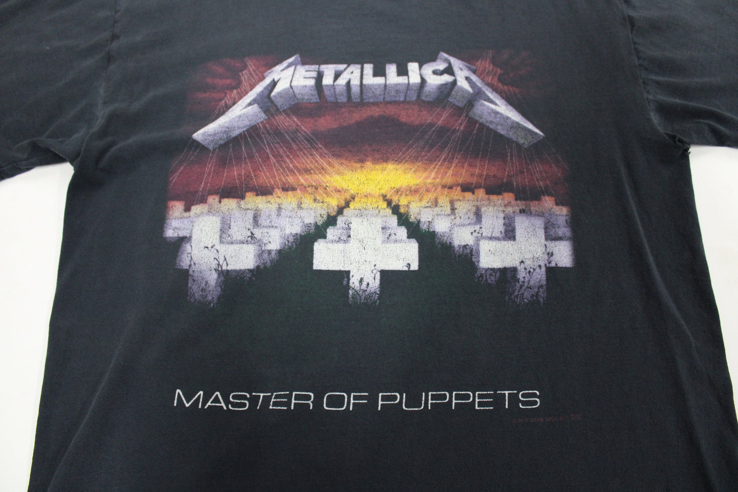 Metallica master of puppets t-shirt black rock 2005 crosses cementary fruits of the loom
