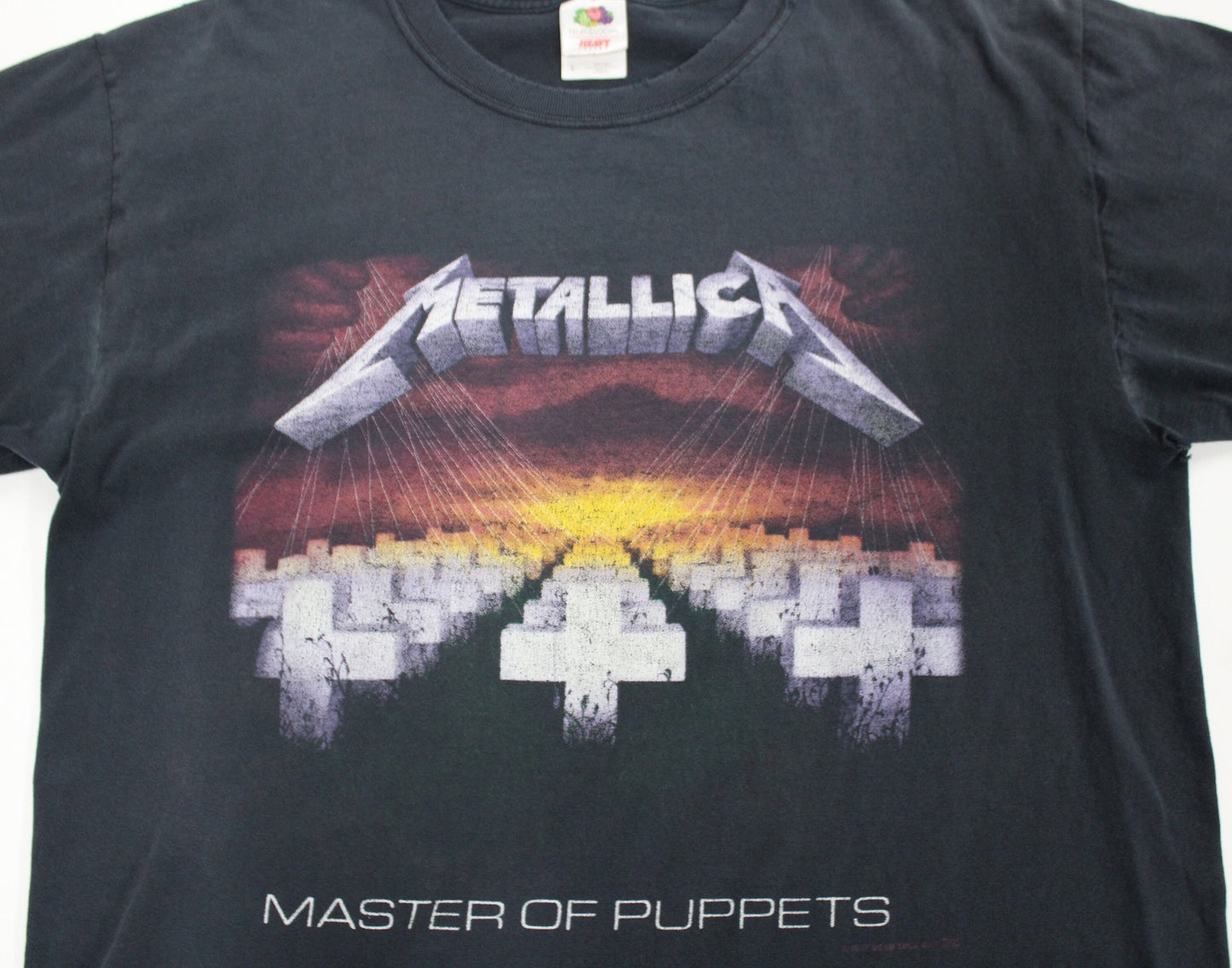 Metallica master of puppets t-shirt black rock 2005 crosses cementary fruits of the loom