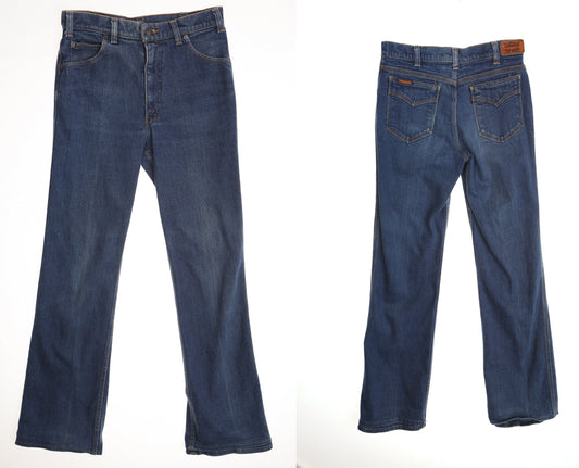 Vintage levi's bell bottom denim pants 70's dark wash jeans women blue tab men hippie