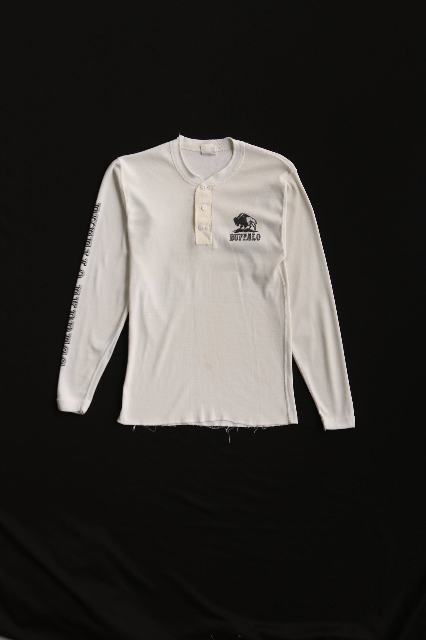 Vintage thermal shirt men 70's buffalo express hippie