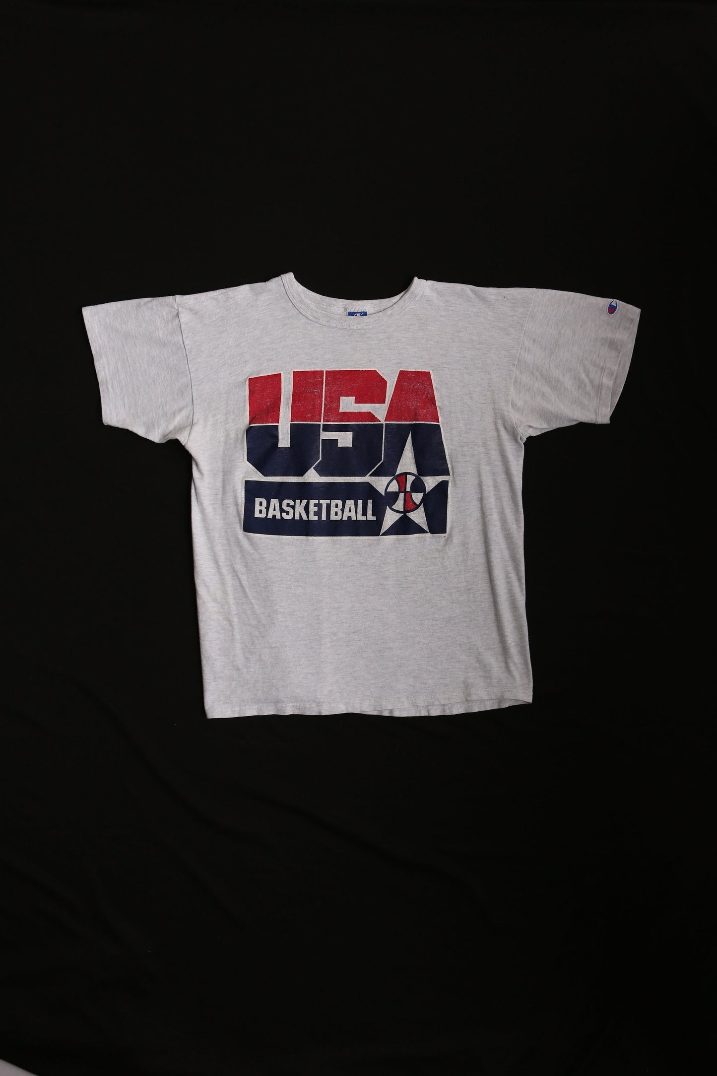 Champion vintage t-shirt usa basketball gray xl made in usa