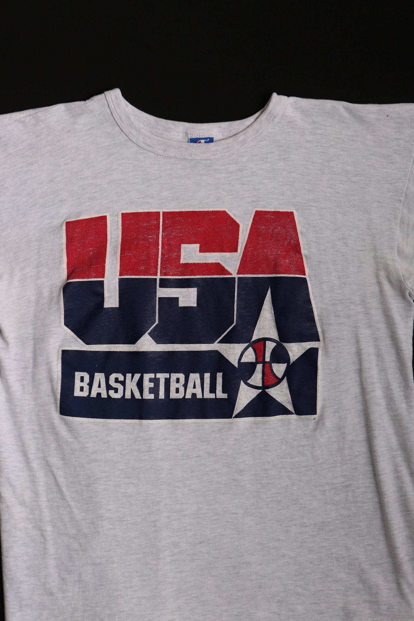 Champion vintage t-shirt usa basketball gray xl made in usa