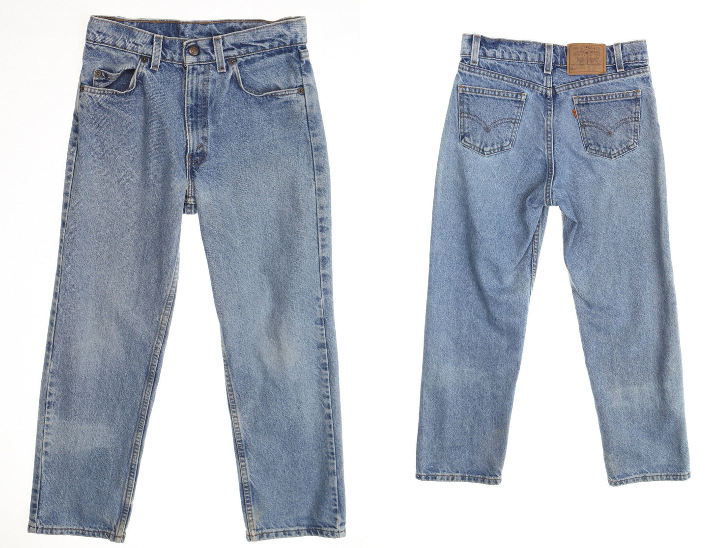 560 levi's blue denim pants high waist jeans 90's made in usa women mommy loose fit relaxed