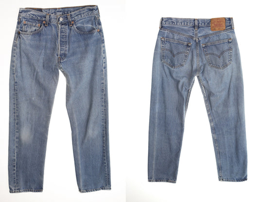 Vintage 501 levi's jeans denim pants blue 90's men made in usa high waist women