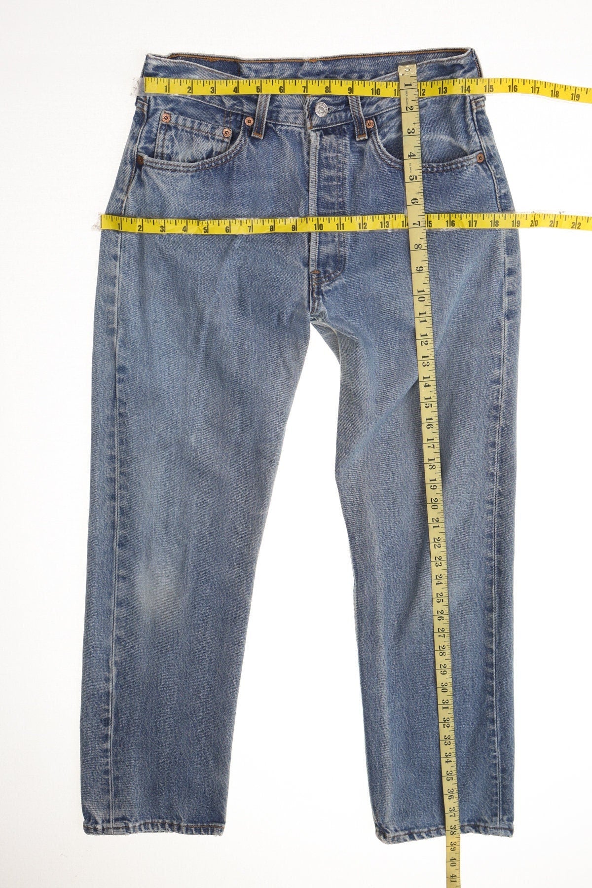 Vintage 501 levi's jeans denim pants blue 90's men made in usa high waist women