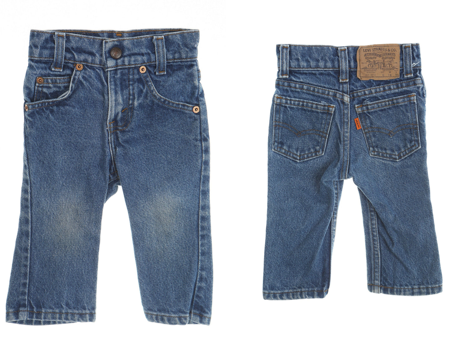 Vintage kids levi's jeans blue 90's denim pants made in usa 219