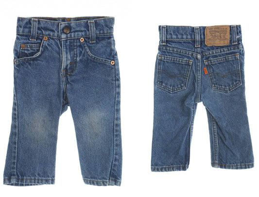 Vintage kids levi's jeans blue 90's denim pants made in usa 219