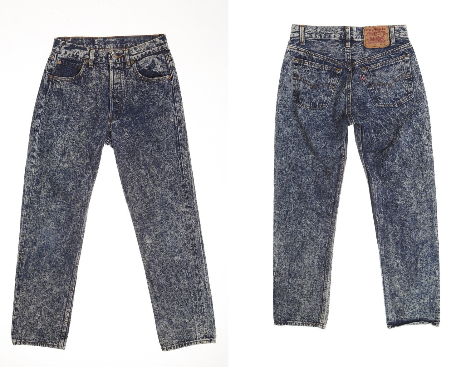 Vintage 501 blue men denim pants jeans 90's 80's stonedwash acid wash rare