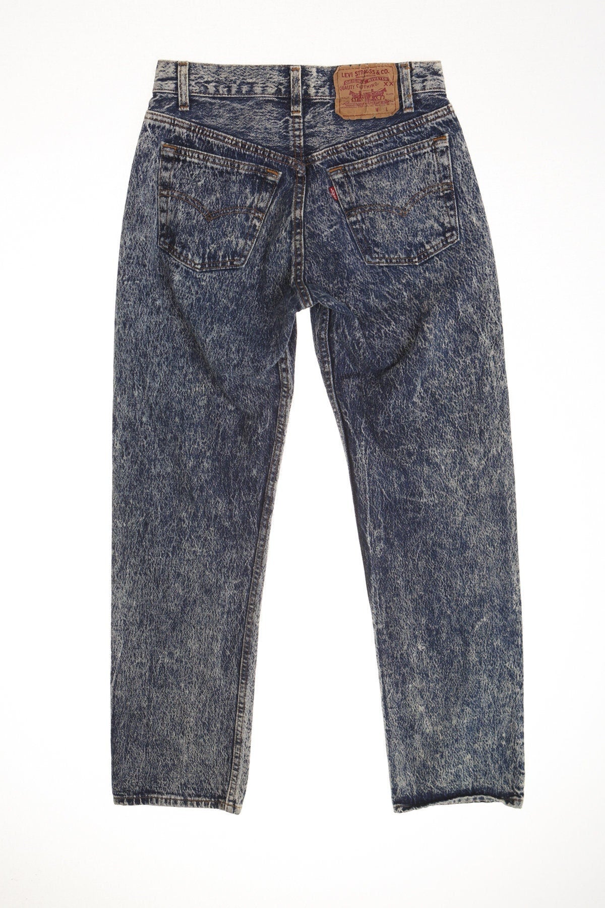 Vintage 501 blue men denim pants jeans 90's 80's stonedwash acid wash rare