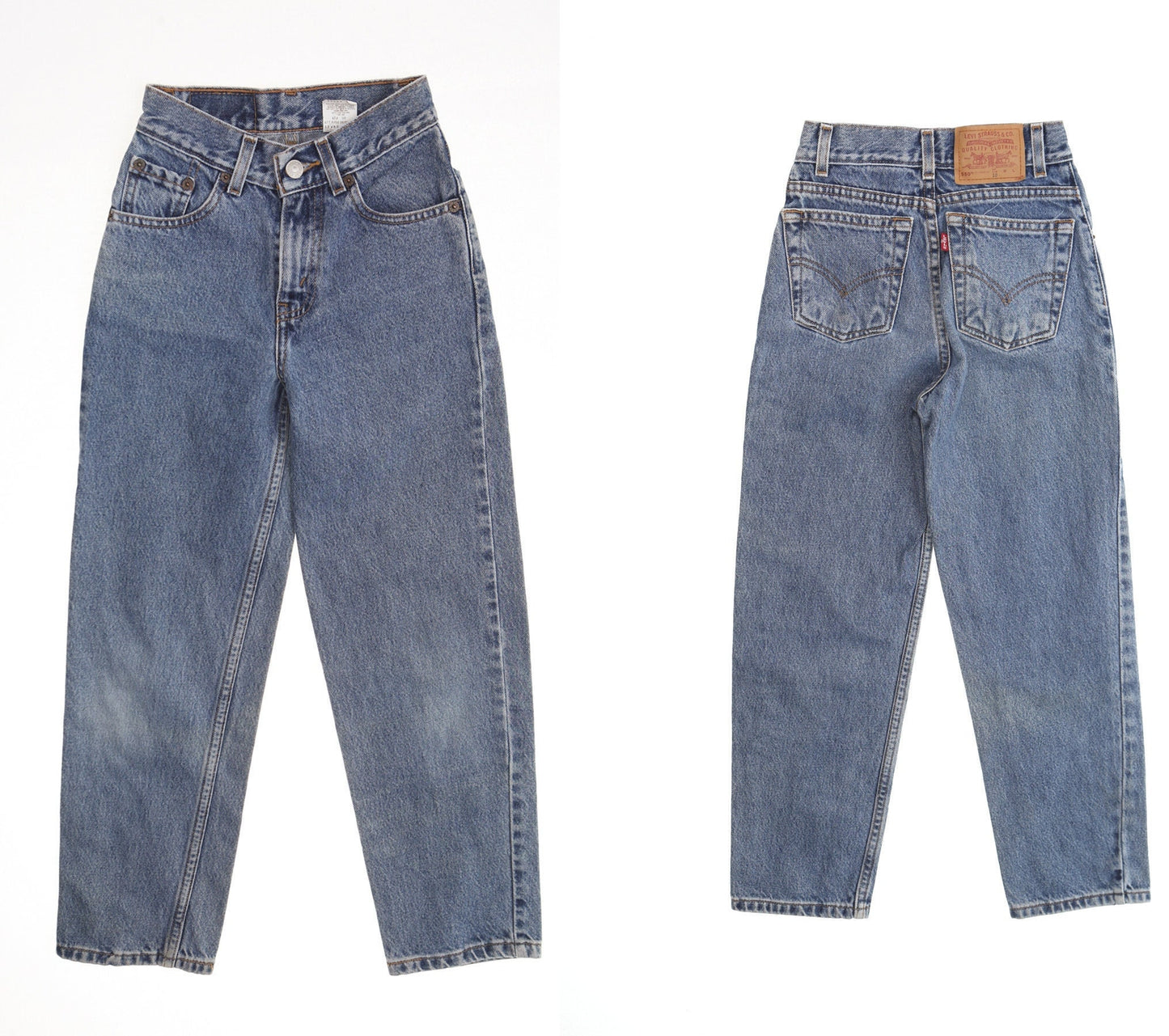 Vintage 550 levi's jeans denim pants 90's relaxed fit slim men 10