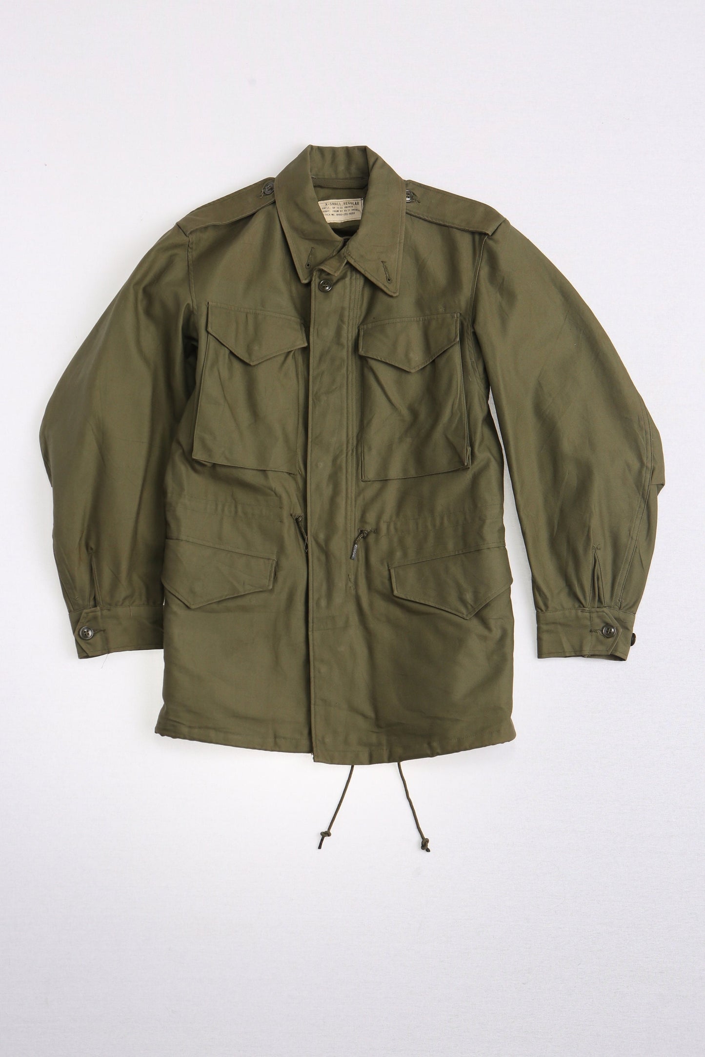 Vintage military field jacket army green men 70's vietnam